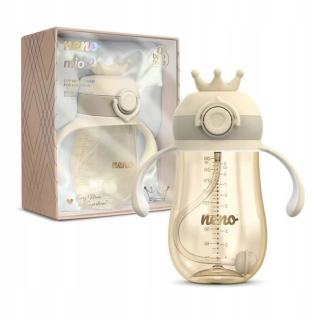 NENO MIO 2 Krémová fľaša so slamkou pre deti 280ml 12m+